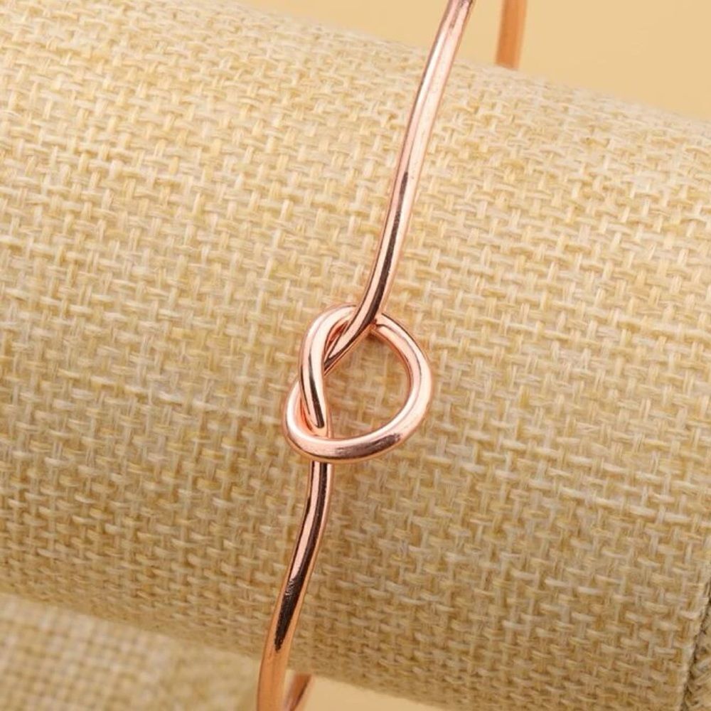 5/$25 KNOT ROSE GOLD CUFF - Picture 2 of 5